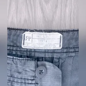 FREE PEOPLE Women’s Grey Cargo Pants thumbnail 9