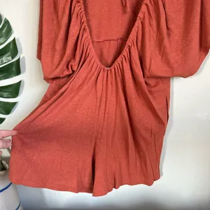 Free People Beach Linen Blend Romper thumbnail 10