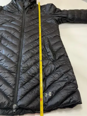 Under Armour Black Chevron Quilted Hooded Packable Puffer thumbnail 7