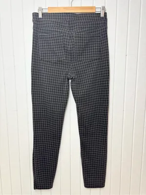 SPANX‎ Black & Gray Houndstooth Leggings Size L thumbnail 3