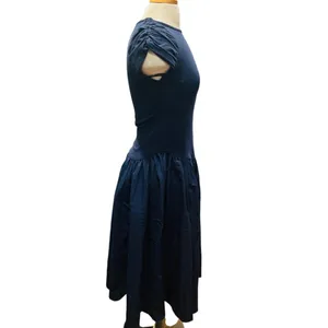 Free People Afternoon Elegance Midi Dress Blue Size Medium NWOT thumbnail 7