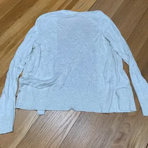 Ann‎ Taylor Oatmeal Heather Open Front Cardigan Gray Size Medium 876788 thumbnail 4