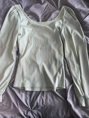 SheIn Square neck long sleeve thumbnail 2