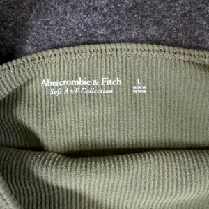 Abercrombie & Fitch Soft AF Ribbed Bodysuit Olive Green‎ Square Neck Large thumbnail 3