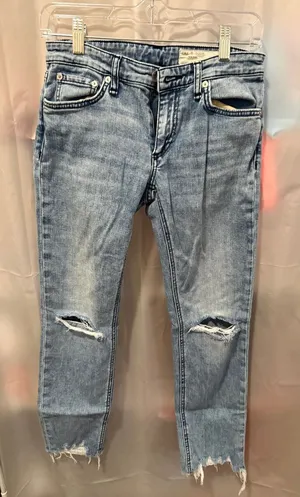 rag & bone Low-Rise cropped Slim Boyfriend Jeans, Size 24 thumbnail 1