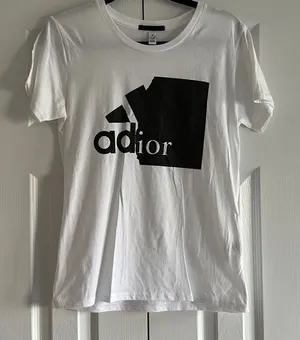 Black Score Addior - Adidas & Dior Collab White T-Shirt thumbnail 1