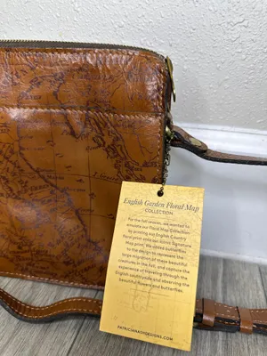 NWT Patricia Nash Floral Map Crossbody English Garden Leather Bag thumbnail 4