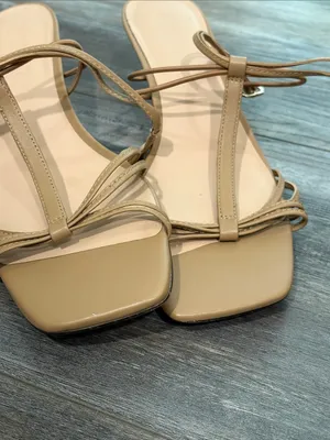 J. Crew Strappy Kitten-heel Sandals Nude 8.5 thumbnail 6