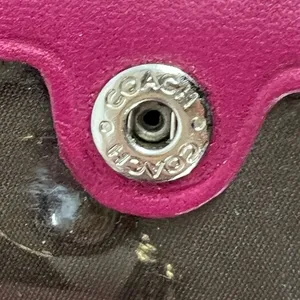 Coach Wallet Bifold Leather Pink Y2K thumbnail 7