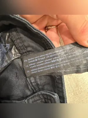 Zara Black Wide Leg Raw Hem Jeans 4 thumbnail 4