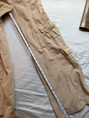 BDG Urban Outfitters Y2K Corduroy Cargo Pants Tan Low Rise XS thumbnail 5