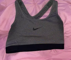 Nike Sports Bra grey and black thumbnail 1