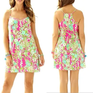 Lilly Pulitzer Slip Dress Silk Dusk thumbnail 2