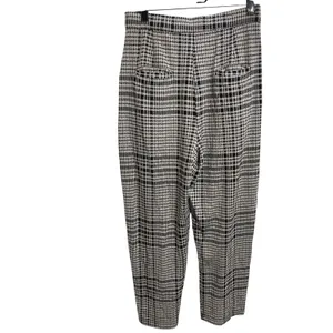 Free‎ People Posey Plaid Tapered Pants High Rise Dark Academia Trousers Size S thumbnail 4