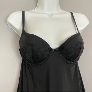 Victoria's Secret Negligee‎ Black 34B Lace Intimates Lingerie Teddy thumbnail 5