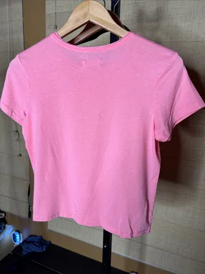 NWOT UGG Brinlee Pink Organic Cotton Tee XS Soft Crewneck T-Shirt thumbnail 9
