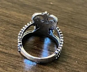 Vintage Antique-Style Bohemian Crown Ring thumbnail 4