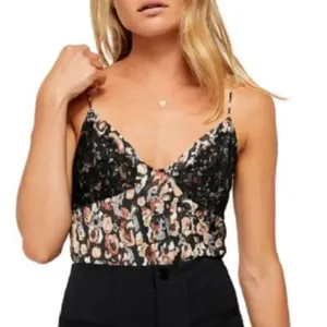 Intimately by FP Black and Gold Lace Embellished Bustier Camisole thumbnail 1
