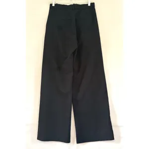 Abercrombie & Fitch Sloane Tailored Wide Leg Pants Black Pleated High‎ Rise 28/6 thumbnail 2