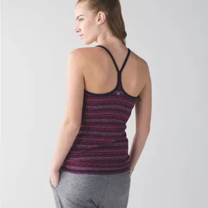 Lululemon Power Y Tank LuonSpace Dye Twist Women's‎ 6 Regal Plum Alarming Casual thumbnail 4