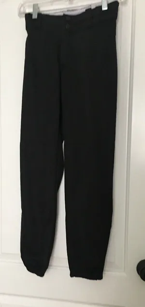 TAG Women's Juniors Baseball Softball Pants Size Small Black thumbnail 1