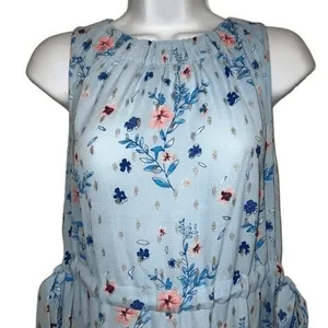 JUICY‎ COUTURE Golden Rain Floral Cinched Halter Dress NWT $58 Size XS thumbnail 3