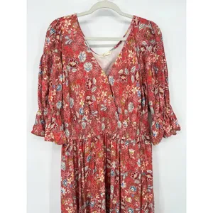 Wayward Fancies‎ Eshakti Maxi Dress Womens XL 18 Tiered Floral Flowers Cottage thumbnail 3