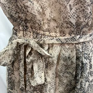 New Abercrombie & Fitch Snakeskin Halter Mini Dress Small Tie‎ Belt Flowy thumbnail 8