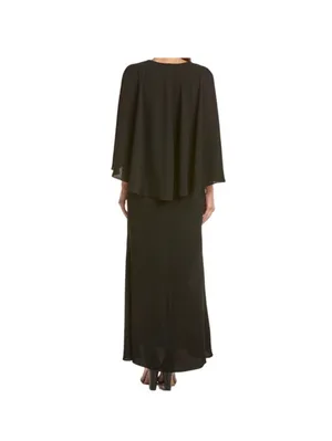 NWT Ali & Jay Vneck Layered Cape Formal Gown Dress, size XS thumbnail 2