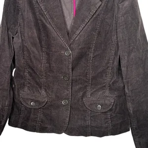 Liz‎ Claiborne Brown Corduroy Blazer thumbnail 3