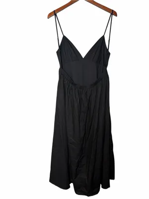 Commense Black Coastal Cowgirl Maxi Cotton Dress XL Deep V Open Back Western thumbnail 8