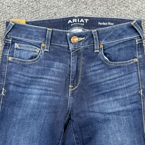 Ariat Jeans Womens 27R Blue Flare Perfect Rise Stretch Denim Dark Wash thumbnail 2