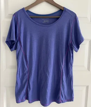 Columbia Omniwick Fitted T Shirt Violet Purple Size XL thumbnail 1