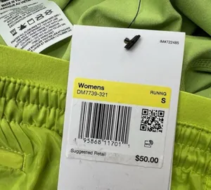 Women's Neon Green Athletic Shorts. Nike. Size small NWT thumbnail 9