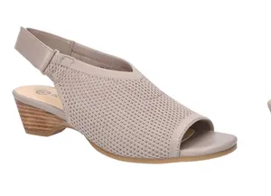 Bella Vita Women's Marin Wedge Sandal shoes beige natural knit 7.5 narrow thumbnail 1