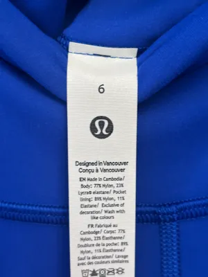NWT Lululemon Wunder Train HR Tight with Pockets 25" Size 6 Galatic Cobalt thumbnail 7