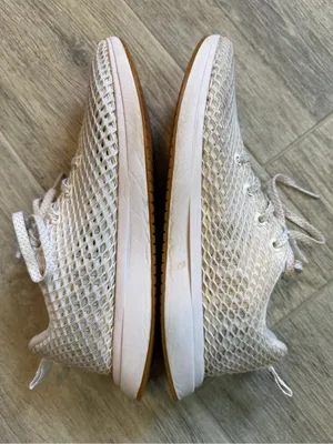 NOBULL Trainer Shoes Mens Size 7.5 Women's Size 9 White Mesh Sneakers Gum Sole thumbnail 5