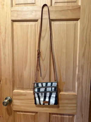 Dooney & Bourke Zebra Print Triple Zip Crossbody Bag thumbnail 2
