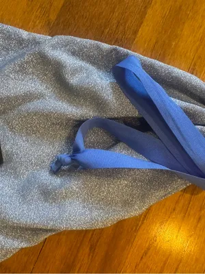 triangl swimwear Shimmery Steel Blue Drawstring Pouch thumbnail 6