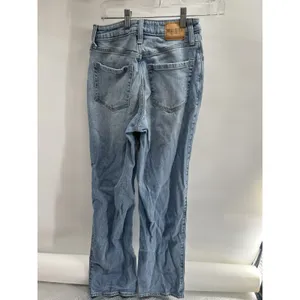 Hollister Jeans Womens‎ W25 R Ultra High-Rise Dad Fit Blue Denim Distressed thumbnail 2