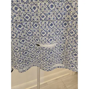 ​Hang Ten Large Blue White Mosaic Tile Long Sleeve Sun Shirt Back Zip Pocket L thumbnail 6