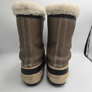 Sorel Arctic Pac Vintage Duck Boots Women’s 9 Brown Leather Wool Lined Canada thumbnail 2