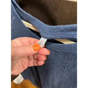 Women's Athleta blue Long Sleeve Criss‎ Cross Midi Dress Size XL thumbnail 3