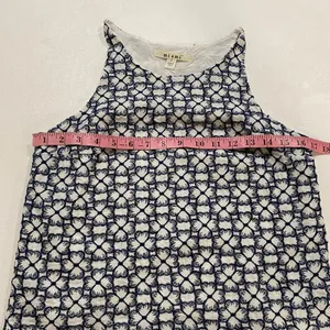 Miami Blue White Embroidered Sleeveless Tank Top Women’s Small thumbnail 5