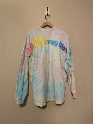 Disney Parks Walt Disney World Cotton Candy Tie Dye Spirit Jersey Size Large thumbnail 5
