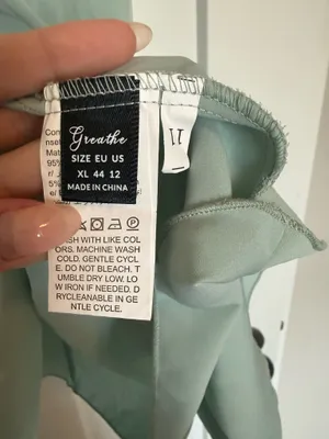 Sage ruffle dress Green Size 12 thumbnail 3