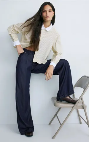 Hudson James High Rise Trouser Wide Leg Jeans thumbnail 1