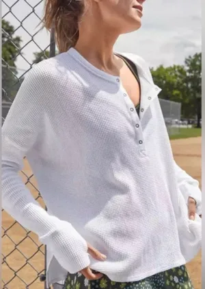 Aerie Top Long Sleeve Waffle thumbnail 1