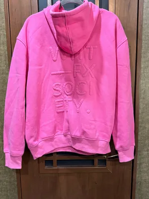 White Fox WHT FX Embroidered Pink Hoodie thumbnail 4