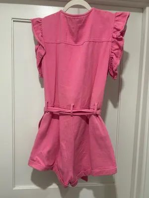 Pink denim romper Size M thumbnail 2